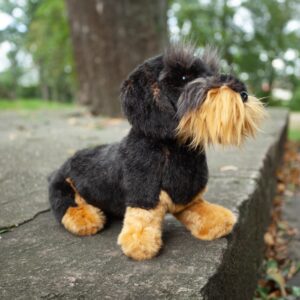 Plush Schnauzer w. leash 30 cm ECO
